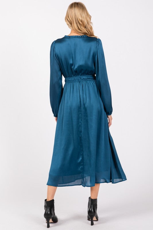 Dress caramelo , azul