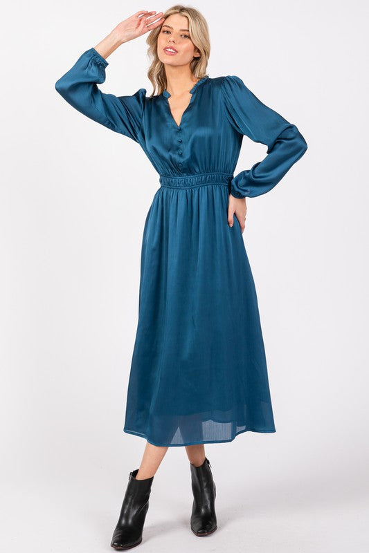 Dress caramelo , azul